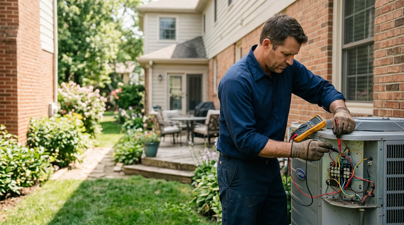 HVAC technician working near Corinne, UT